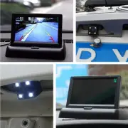 Car Reversing Parking Camera 4.3" Foldable Monitor Display Reversing Monitoring