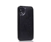 C43 Black Cross-body Smartphone Embossed Protective Case for iPhone 14 Plus 6.7 inch