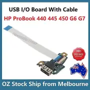 USB Port IO Board Cable For HP ProBook 440 445 450 G6 G7 DA0X8JTB8D0 L44578-001