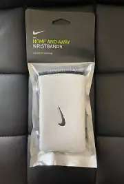 Nike Dri-Fit Home And Away Doublewide Wristbands Black and White Brand New