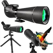 GoSky 20-60x Zoom x 80 mm Lens HD Spotting Scope with Tripod and Smartphone Adapter