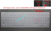 US Keyboard Skin Cover for HP 15.6"inch EliteBook 850 G7 855 G7 / 850 G8 855 G8