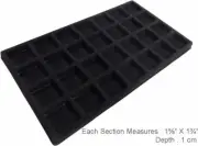 28 Compartment Plastic Insert, Black (Pack of: 2) - TJ05-14280-Z02