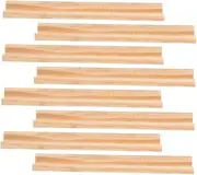 ORFOFE Diy Domino Trays 8pcs Wooden Domino Stand Holders Multi-function Displaying Rack