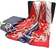 Women's Silk Scarf, 100% Silk Long Lightweight Sunscreen Shawls Fashion Versatile Thin Shawl Decoration,C,53 * 170CM