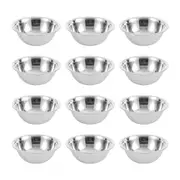 12PK Lemon & Lime High-Quality Durable Stainless Steel Sleek Mixing Bowl 16cm