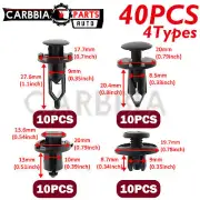 40PCS Car Push Retainer Pin Bumper Rivet Trim Moulding Clip Kit For Audi A3 e-tr (for: Audi)