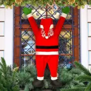 42" Hanging Christmas Climbing Santa Claus Window Outdoor Decoration Xmas Props