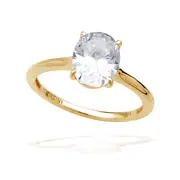 A CHRISTMAS JOURNEY ELLIPSE SOLITAIRE GOLD - 7