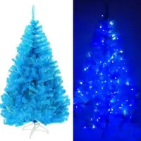 在飛比找特力屋線上購物優惠-[特價]摩達客7尺210cm豪華晶透藍系聖誕樹不含飾品100