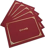 NAMOARLY Paper Certificate Covers 5 Pcs Award Holder Paper Document Cover Document Holder for Decor