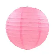 Pink Round Chinese Paper Lantern - 4 Sizes