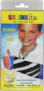 Washable Removable Cast Decorating Cover Kit~ Fun, Fashionable Creative Shrink Wrap Decorations for Arm & Leg Casts ~ Uses No Adhesive - Adult & Child