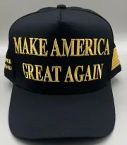 Authentic TRUMP Gold Dark MAGA Cali-Fame 2024 Campaign Hat Made In USA New