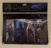 4 Pc Game Of Thrones JON, NIGHT KING, DAENERYS, TYRION Magnetic Bookmark Set NEW