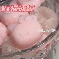 在飛比找蝦皮購物優惠-【台灣免運】KT貓模具 製冰盒 冰塊 製冰塊 食品級矽膠 冰