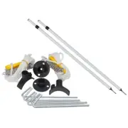 Tie Down Rope Cradle Pack with White Poles for 12V Carefree Roll Out Awning