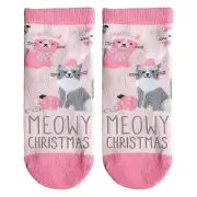 Stephen Joseph Unisex-Kid's Crew Socks, Cat, Large