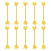 10 PCS Magnetic Cable Ties, Cute Elastic Silicone Cable Ties, Yellow