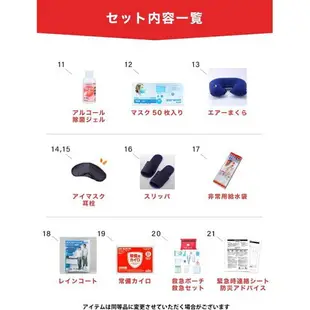 【日本代購】DIRECT 防災防犯ダイレクト 地震 停電 防災包21件組