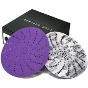 6-Inch 60 Grit Ceramic Multi-Hole Hook & Loop Sanding Discs - Advanced Grain ...
