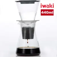 在飛比找蝦皮商城優惠-iwaki 日本耐熱玻璃可微波冰滴咖啡壺-440ml