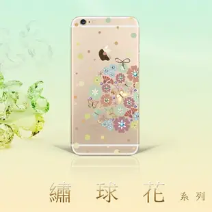 【奧地利水鑽】HTC Desire 10 lifestyle (5.5吋) 繡球花 空壓軟套