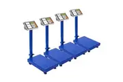 SOGA 4X 300kg Electronic Digital Platform Scale Computing Shop Postal Weight Blue