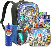Power Rangers Backpack and Lunchbox Set - 16" Bundle With Lunch Box, Water Bottle, Stickers | For Boys, Power Rangers Lunch Box, Power Rangers Backpack and Lunch Box, Power Rangers Backpack for Kids