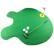 Home Bathroom Toilet Sitting Putting Mini Golf Mat Game