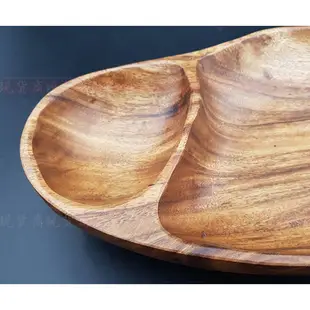 【彥祥】SADOMAIN 仙德曼 洋槐幾何2格深皿 WW160 原木餐具原木製 特厚版 百貨專櫃公司貨 沙拉盤
