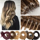 THICK Real Remy 100% Human Hair Extensions FULL HEAD Micro Loops Nano Ring Beads