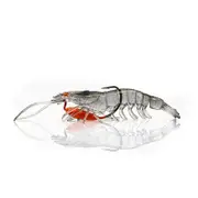 Chasebaits 95mm Heavy Flick Prawn Fishing Lure w/ 7gm Lead Weight Crystal
