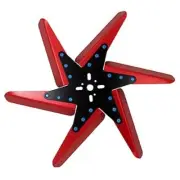 6 BLADE HI PERFORMANCE FLEX FAN 17" COOLING REDGM FORD MOPAR STANDARD ROTATE