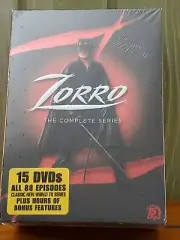 Zorro-The Complete Series DVD-15 Disc Set-88 Episodes-A&E ☆RARE☆OPP