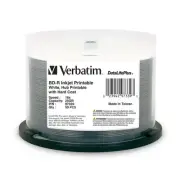 Verbatim 50PK Inkjet Printable Blu Ray Discs 25GB 16X for HD Video Storage