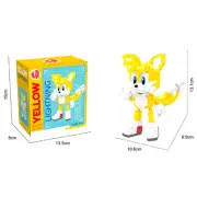 Cartoon Sonic Building Blocks Action Figure Cartoon Sonic Toy Bricks Assemble Ed