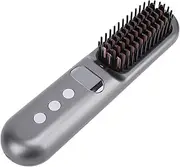 Cordless Hair Straightener Brush, Cordless Negative Ion Mini Portable Hair Straightening Comb with MCH Heating, 9 Levels, 150℃-230℃, USB Rechargeable