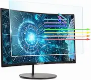 24" Monitor Anti Blue Light Glare Screen Protector for Dell/HP/Acer/ViewSonic/ASUS/Aoc/Samsung/Sceptre/LG 24" 16:9 Standard/Curved/Touch Widescreen Monitor, Eyes Care Blue Light Glare UV Filter