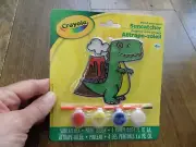 Crayola Paint Your Own Suncatcher Paint Craft Kit Happy T-Rex DINOSAUR Volcano
