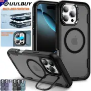 For iPhone 16 15 14 13 12 11 Pro Max Magsafe Case Shockproof Ring Stand Cover