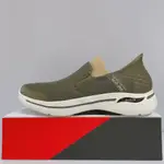 SKECHERS GO WALK ARCH FIT 男生 綠色 足弓支撐 瞬穿 健走鞋 慢跑鞋 216259OLV