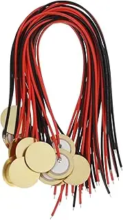 HAMPPLIES Wide Application Piezo Pickup Set 15pcs Brass Piezo Discs for Guitar Drum Microphone Trigger