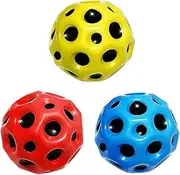 Astro Jump Ball, Moon Ball, High Jumping Rubber Ball, Planet Bouncy Balls, Space Balls, Jumps Rubber Ball, Space Ball, Moon Ball, Lava Ball, for Kids Party, Gift, 3 Pieces