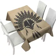 Cool Native American Raccoon Tablecloth