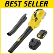 Lightweight 21V Cordless Leaf Blower with Adjustable Speed for Easy Yard Cleanup