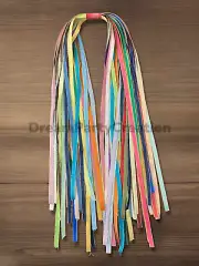 35 Assorted Colors SCRAP SATIN DOUBLE Face GOLD Edge 3/8" Ribbon 1 Yd Each Color
