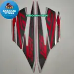 山葉 MERAH 條紋摩托車桿貼雅馬哈靈魂GT 125 2016 2017紅色摩托車貼車身質量標準巴魯卡貼