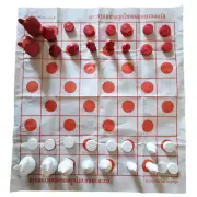 Set Chess Board Makruk Thai Traditional Portable Game Vintage Toy Plastic Play