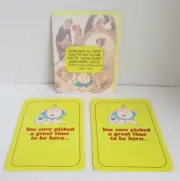 (3) VINTAGE 80's ZIGGY Comic American Greetings Birthday / Love Cards